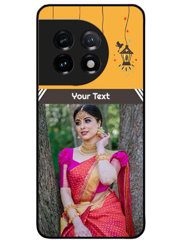 Custom OnePlus 11 5G Custom Metal Phone CaseWith Family Picture And Icons