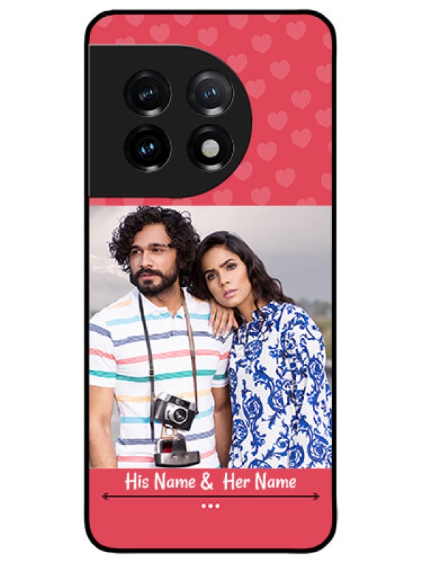 Custom OnePlus 11 5G Custom Metal Phone CaseSimple Love Design