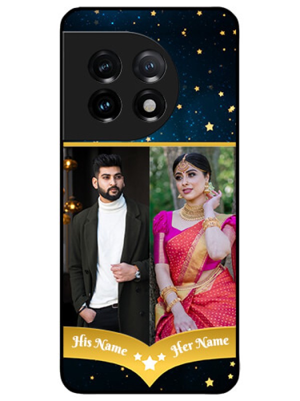 Custom OnePlus 11 5G Custom Metal Phone CaseGalaxy Stars Backdrop Design