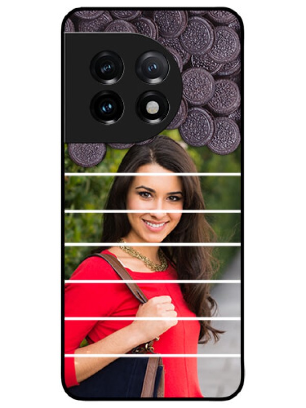 Custom OnePlus 11 5G Custom Metal Phone CaseWith Oreo Biscuit Design