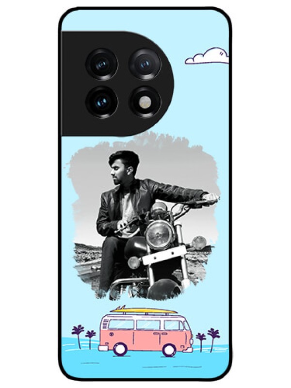 Custom OnePlus 11 5G Custom Metal Phone CaseTravel and Adventure Design