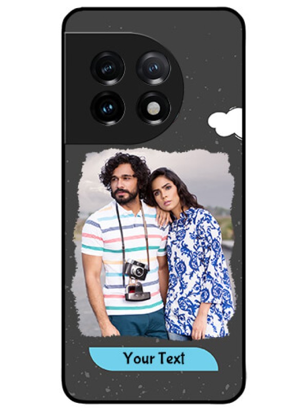 Custom OnePlus 11 5G Custom Metal Phone CaseSplashes With Love Doodles Design