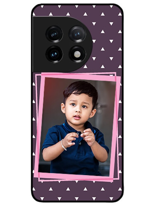 Custom OnePlus 11 5G Custom Metal Phone CaseTriangle Pattern Dotted Design