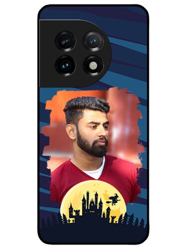 Custom OnePlus 11 5G Custom Metal Phone CaseHalloween Witch Design