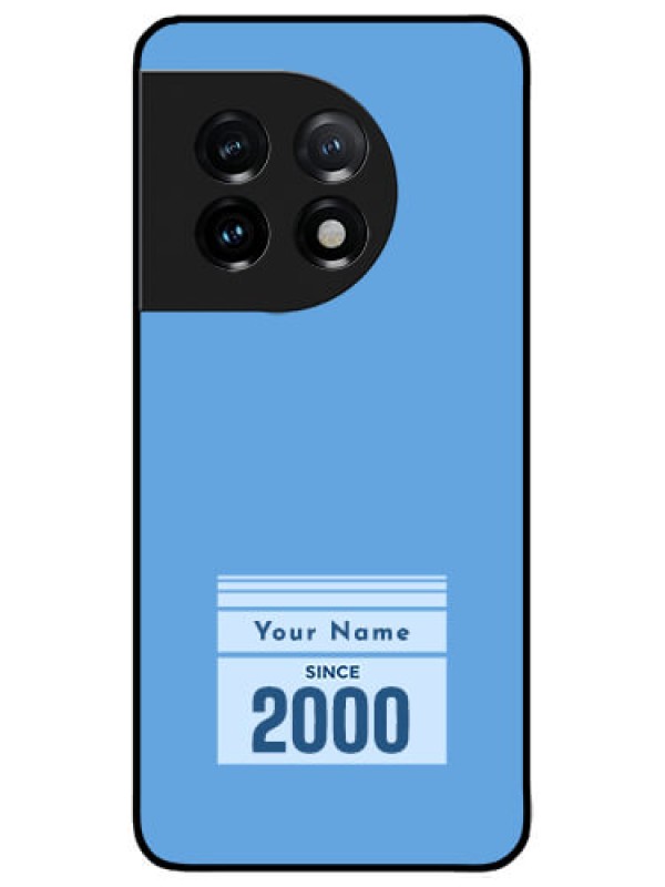 Custom OnePlus 11 5G Custom Metal Phone CaseCustom Year Of Birth Design