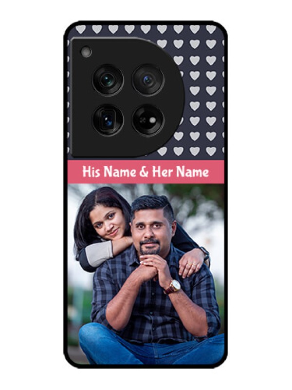 Custom OnePlus 12 5G Custom Metal Phone Case - Love Symbols Design