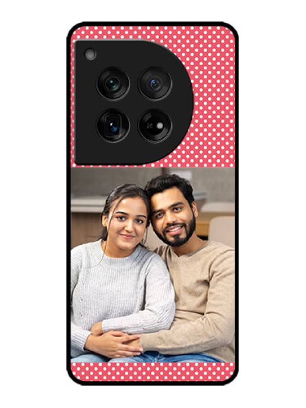 Custom OnePlus 12 5G Custom Metal Phone Case - White Dotted Design