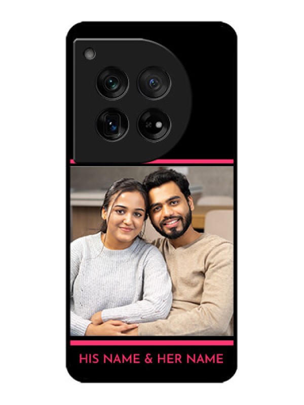 Custom OnePlus 12 5G Custom Metal Phone Case - With Add Text Design