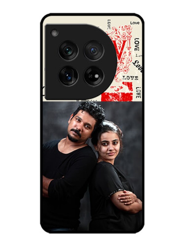 Custom OnePlus 12 5G Custom Metal Phone Case - Trendy Love Design Case