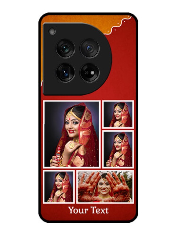 Custom OnePlus 12 5G Custom Metal Phone Case - Wedding Pic Upload Design