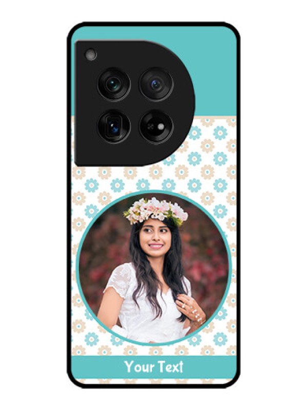 Custom OnePlus 12 5G Custom Metal Phone Case - Beautiful Flowers Design