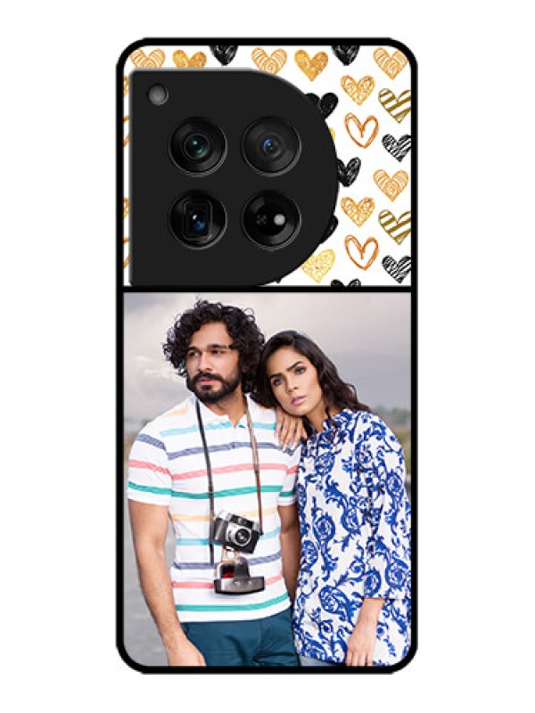 Custom OnePlus 12 5G Custom Metal Phone Case - Love Symbol Design