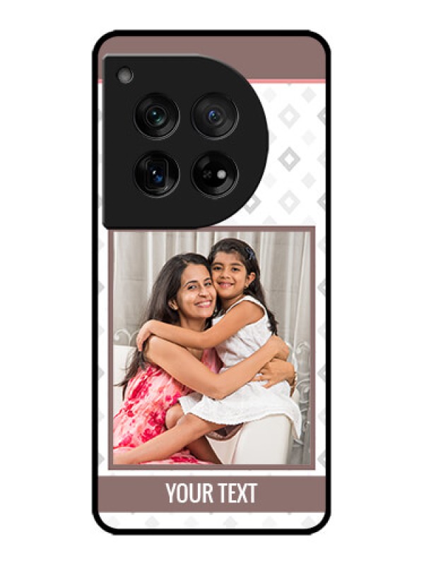 Custom OnePlus 12 5G Custom Metal Phone Case - Simple Diamond Design