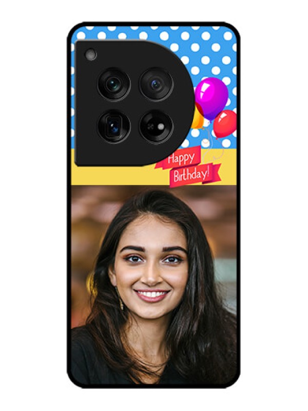 Custom OnePlus 12 5G Custom Metal Phone Case - Happy Birthday Design