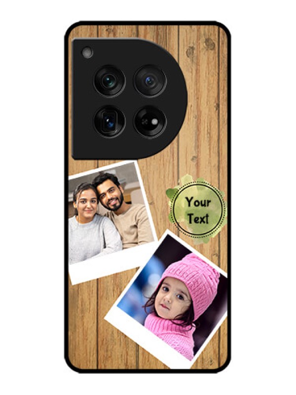 Custom OnePlus 12 5G Custom Metal Phone Case - Wooden Texture Design