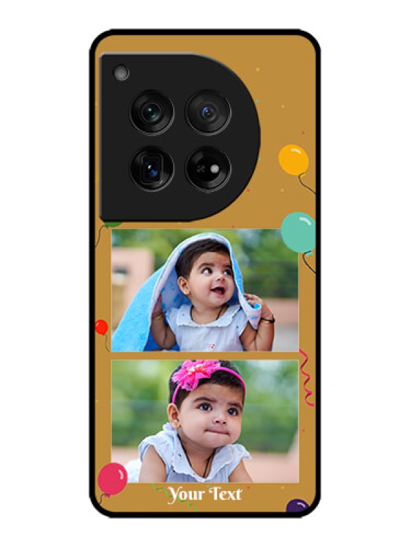 Custom OnePlus 12 5G Custom Metal Phone Case - Image Holder With Birthday Celebrations Design