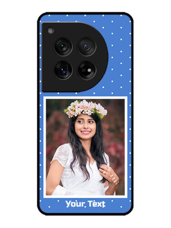 Custom OnePlus 12 5G Custom Metal Phone Case - Polka Dots Design