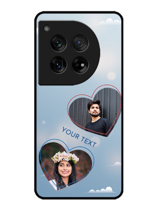 Custom OnePlus 12 5G Custom Metal Phone Case - Blue Color Couple Design