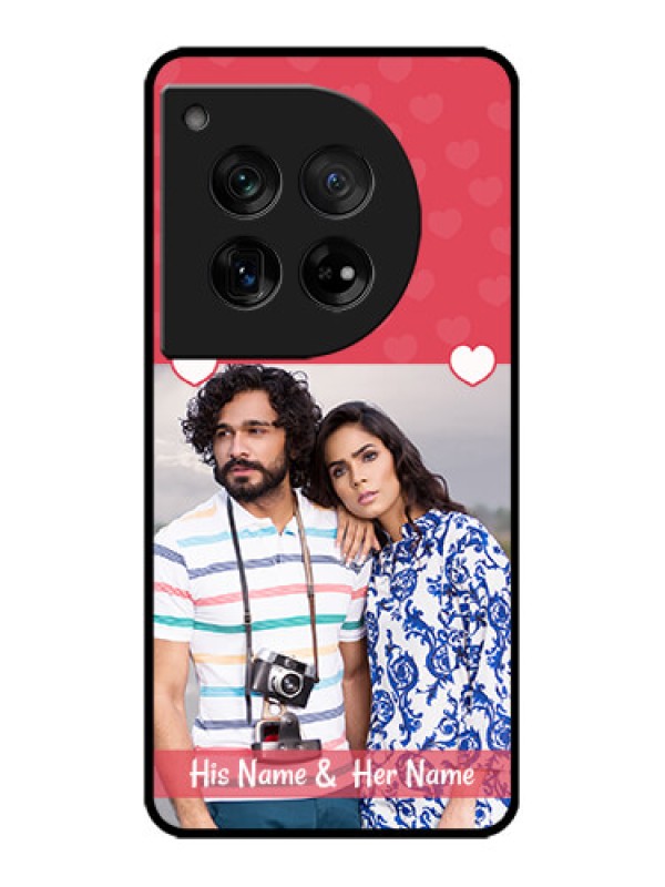 Custom OnePlus 12 5G Custom Metal Phone Case - Simple Love Design