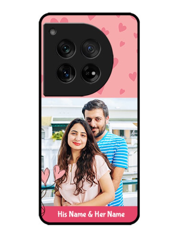 Custom OnePlus 12 5G Custom Metal Phone Case - Love Design Peach Color