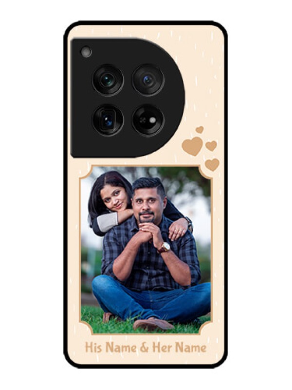 Custom OnePlus 12 5G Custom Metal Phone Case - With Confetti Love Design