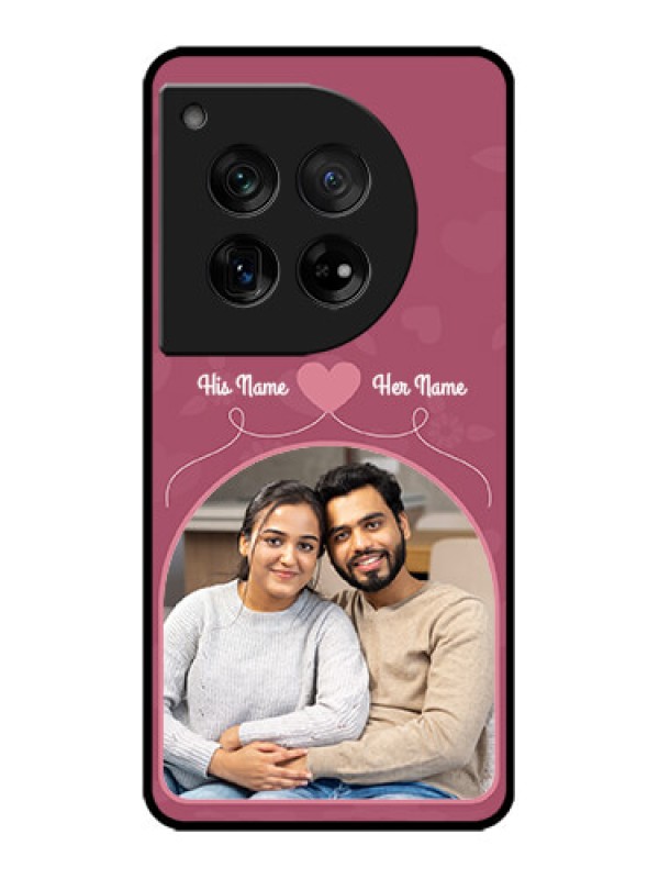 Custom OnePlus 12 5G Custom Metal Phone Case - Love Floral Design