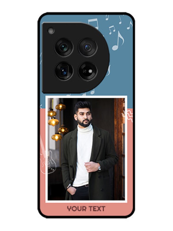 Custom OnePlus 12 5G Custom Metal Phone Case - With Color Musical Note Design