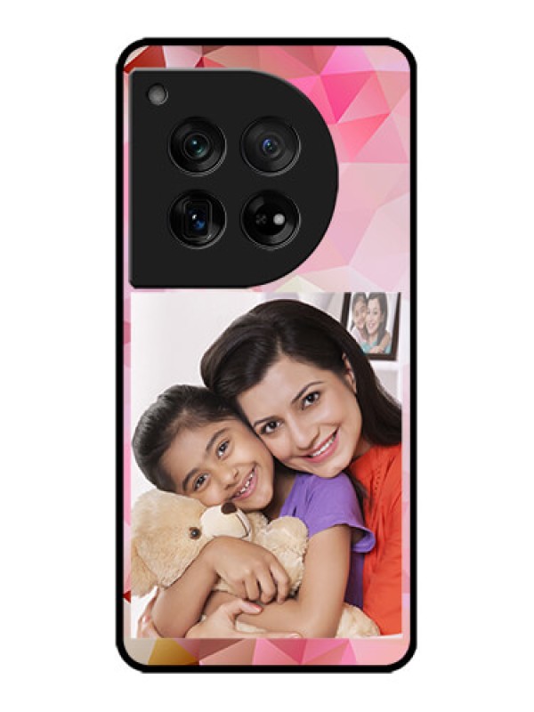 Custom OnePlus 12 5G Custom Metal Phone Case - Abstract Triangle Design