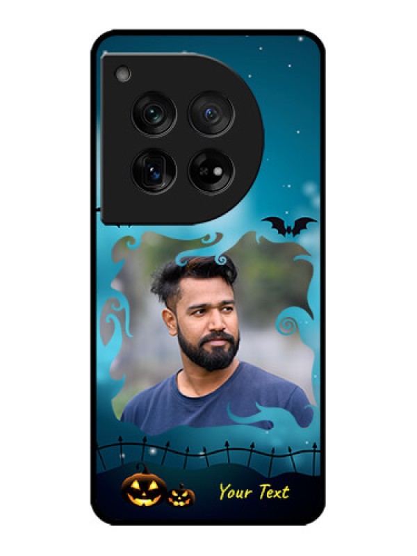 Custom OnePlus 12 5G Custom Metal Phone Case - Halloween Frame Design