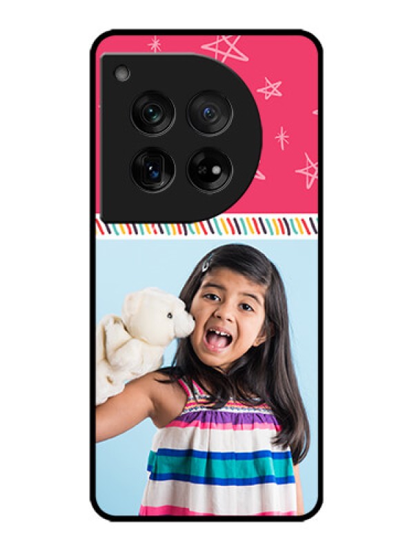 Custom OnePlus 12 5G Custom Metal Phone Case - Line Art Design