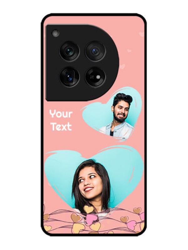 Custom OnePlus 12 5G Custom Metal Phone Case - Love Doodle Design