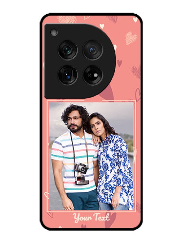 Custom OnePlus 12 5G Custom Metal Phone Case - Love Doodle Art Design