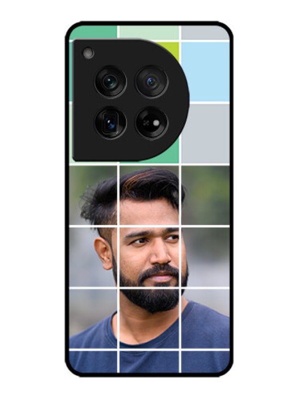 Custom OnePlus 12 5G Custom Metal Phone Case - With White Box Pattern