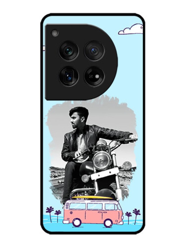 Custom OnePlus 12 5G Custom Metal Phone Case - Travel and Adventure Design