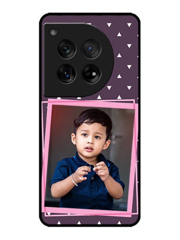 Custom OnePlus 12 5G Custom Metal Phone Case - Triangle Pattern Dotted Design