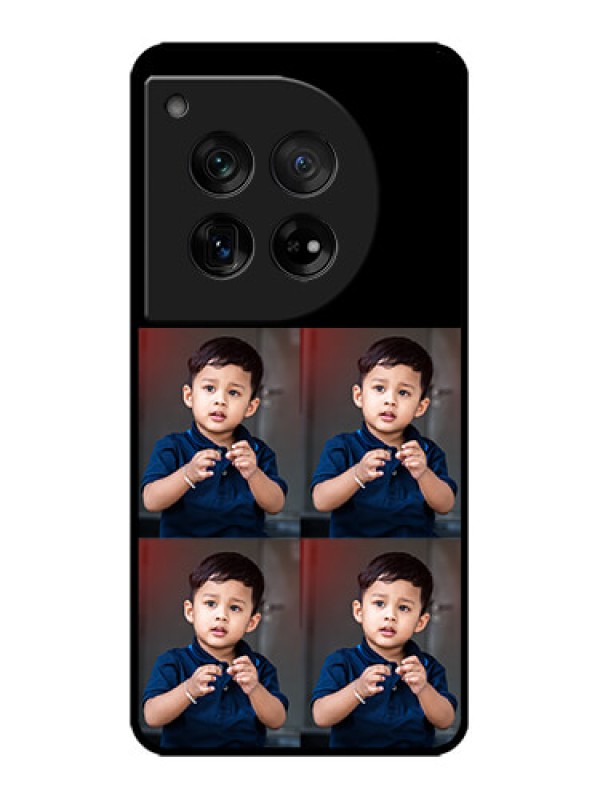 Custom OnePlus 12 5G Custom Metal Phone Case - 4 Image Holder Design