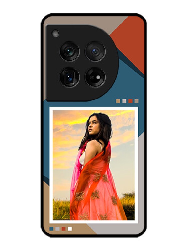 Custom OnePlus 12 5G Custom Metal Phone Case - Retro Color Pallet Design