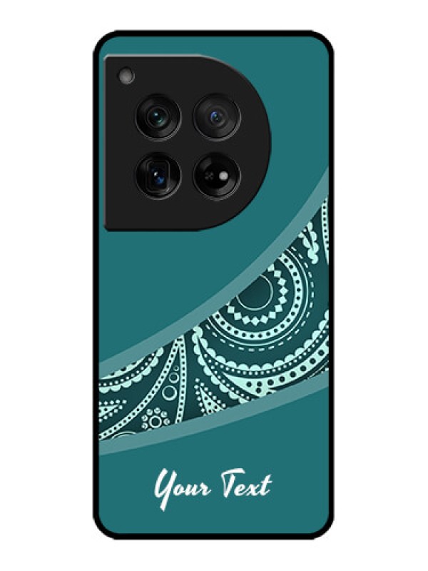 Custom OnePlus 12 5G Custom Metal Phone Case - Semi Visible Floral Design