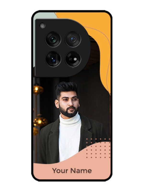 Custom OnePlus 12 5G Custom Metal Phone Case - Tri - Coloured Overlay Design