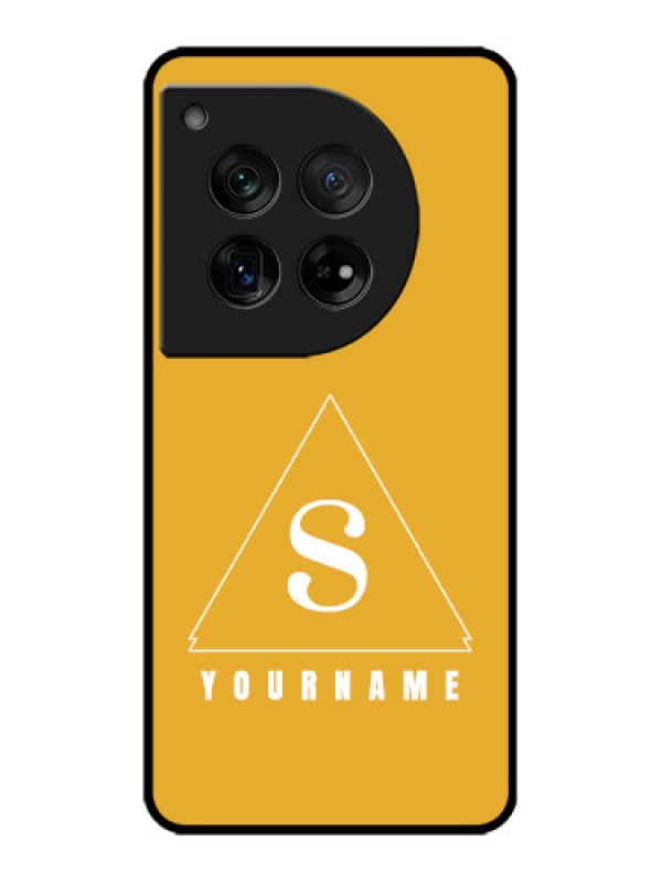 Custom OnePlus 12 5G Custom Metal Phone Case - Simple Triangle Design