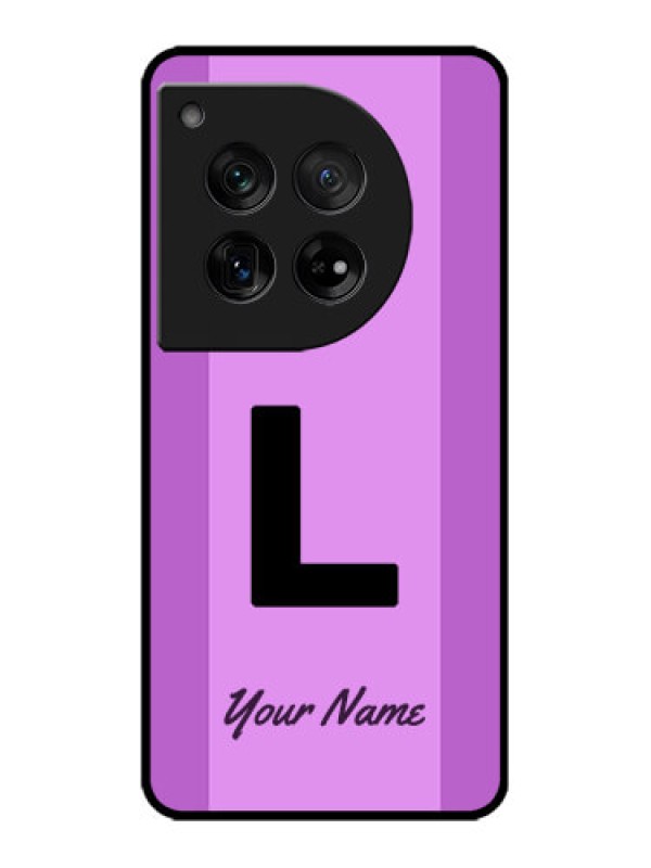 Custom OnePlus 12 5G Custom Metal Phone Case - Tricolor Custom Text Design