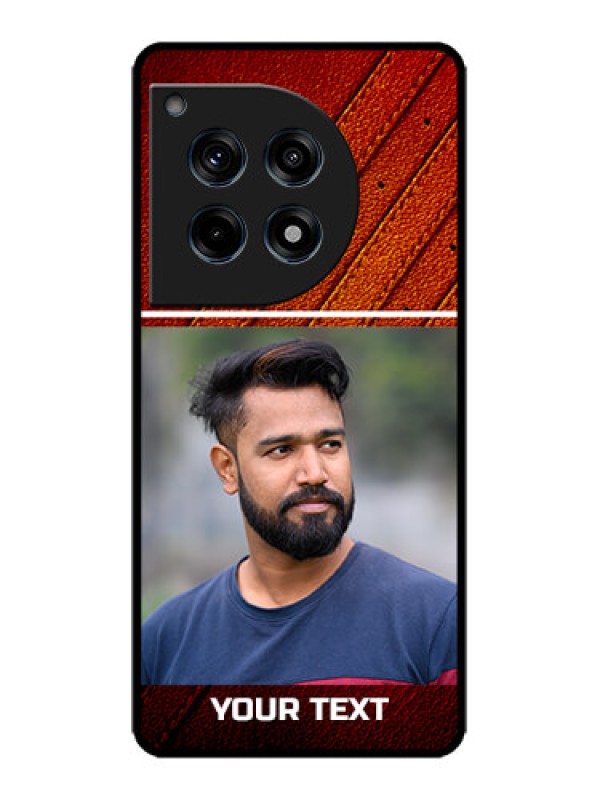 Custom OnePlus 12R 5G Custom Metal Phone Case - Leather Phone Case Design