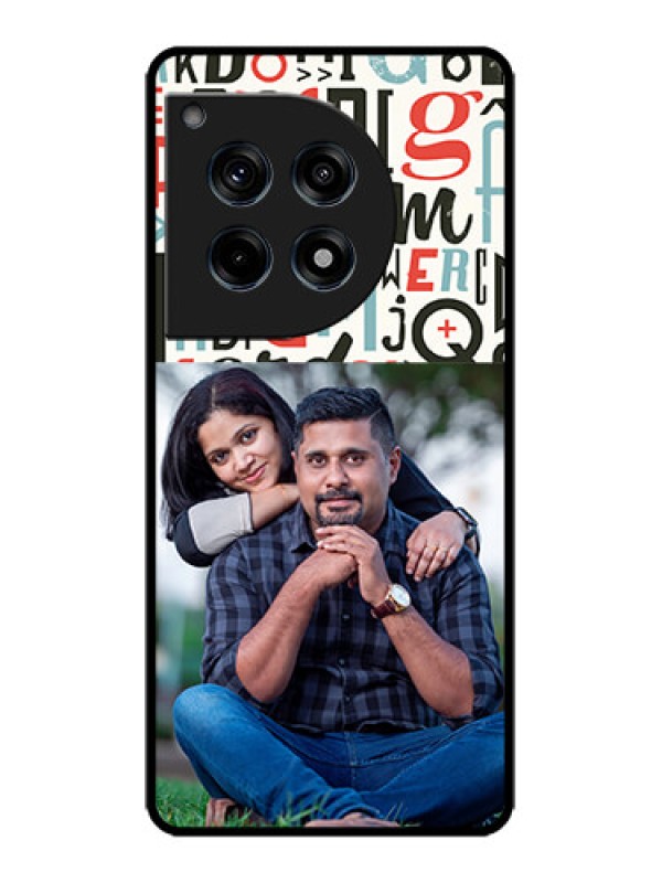 Custom OnePlus 12R 5G Custom Metal Phone Case - Alphabet Design