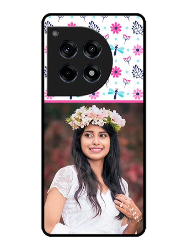 Custom OnePlus 12R 5G Custom Metal Phone Case - Colorful Flower Design