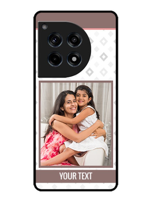 Custom OnePlus 12R 5G Custom Metal Phone Case - Simple Diamond Design