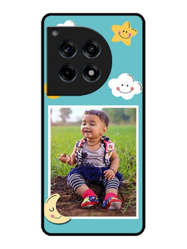 Custom OnePlus 12R 5G Custom Metal Phone Case - Smiley Kids Stars Design