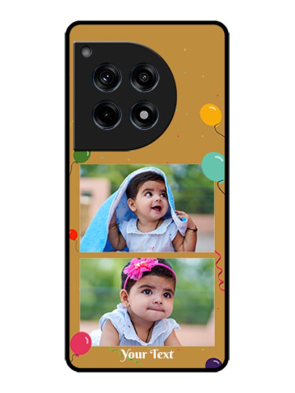 Custom OnePlus 12R 5G Custom Metal Phone Case - Image Holder With Birthday Celebrations Design