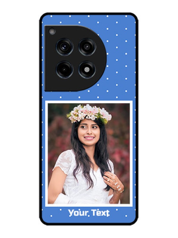 Custom OnePlus 12R 5G Custom Metal Phone Case - Polka Dots Design