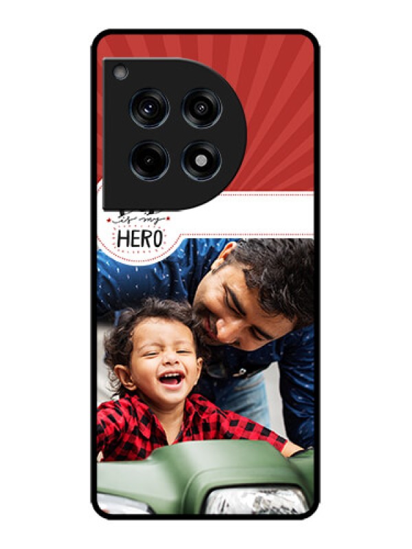 Custom OnePlus 12R 5G Custom Metal Phone Case - My Dad Hero Design