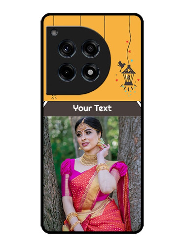 Custom OnePlus 12R 5G Custom Metal Phone Case - With Family Picture And Icons